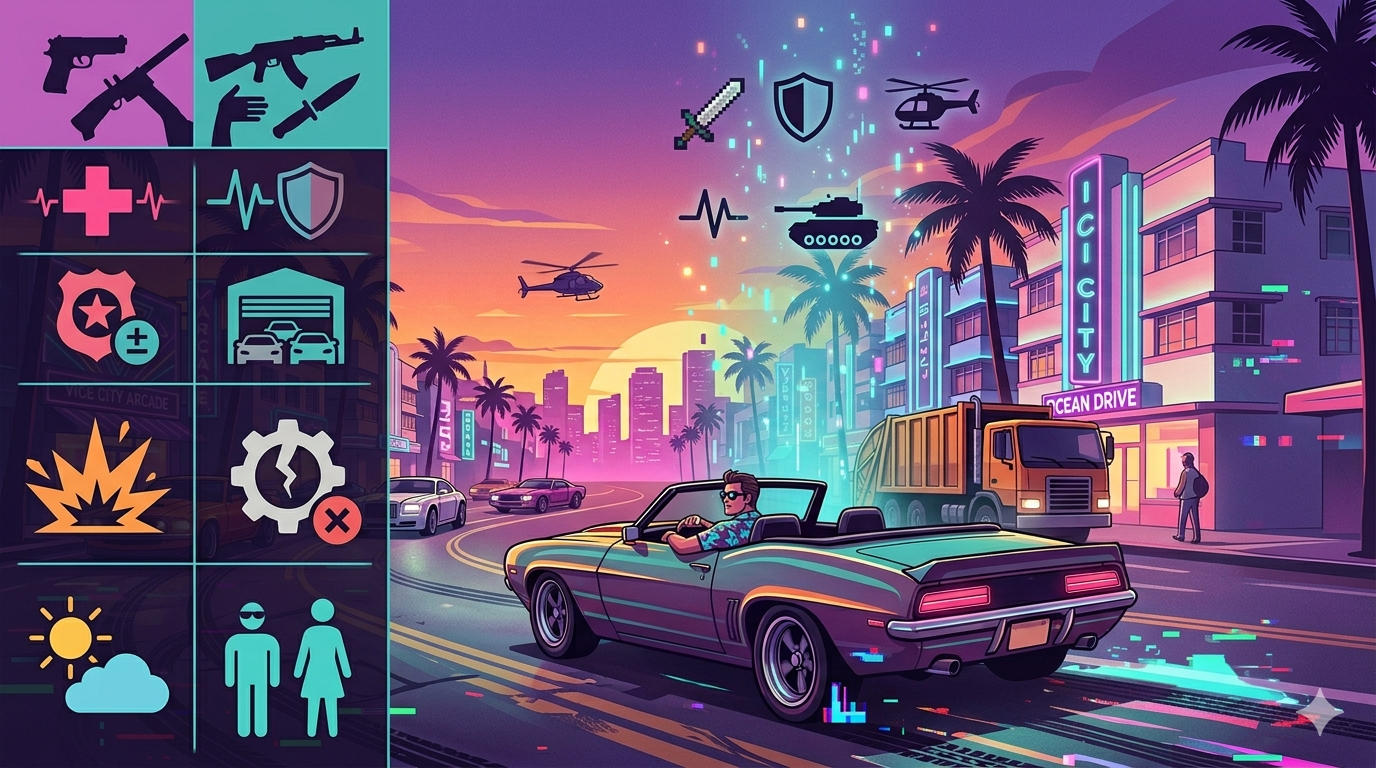 GTA: Vice City – PC Cheat Codes