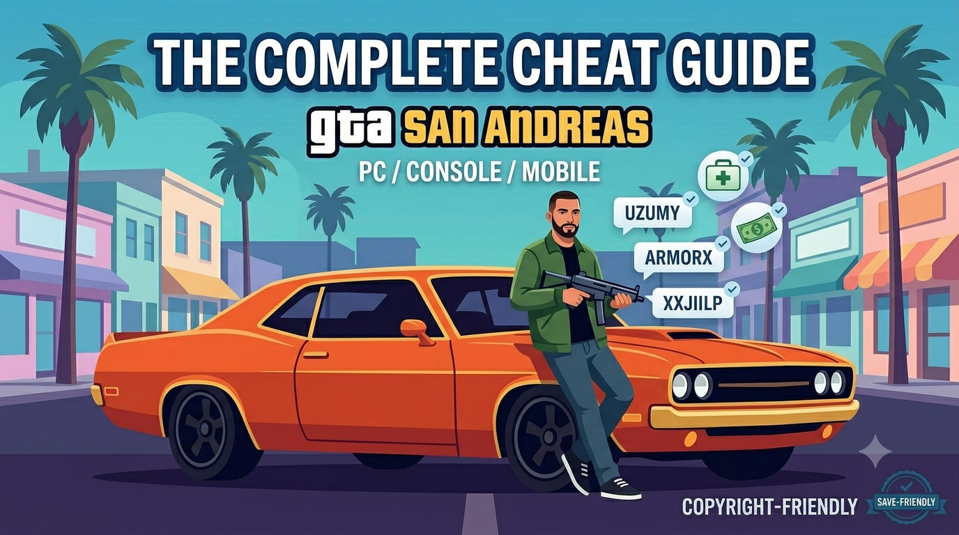GTA San Andreas PC Cheat Codes List