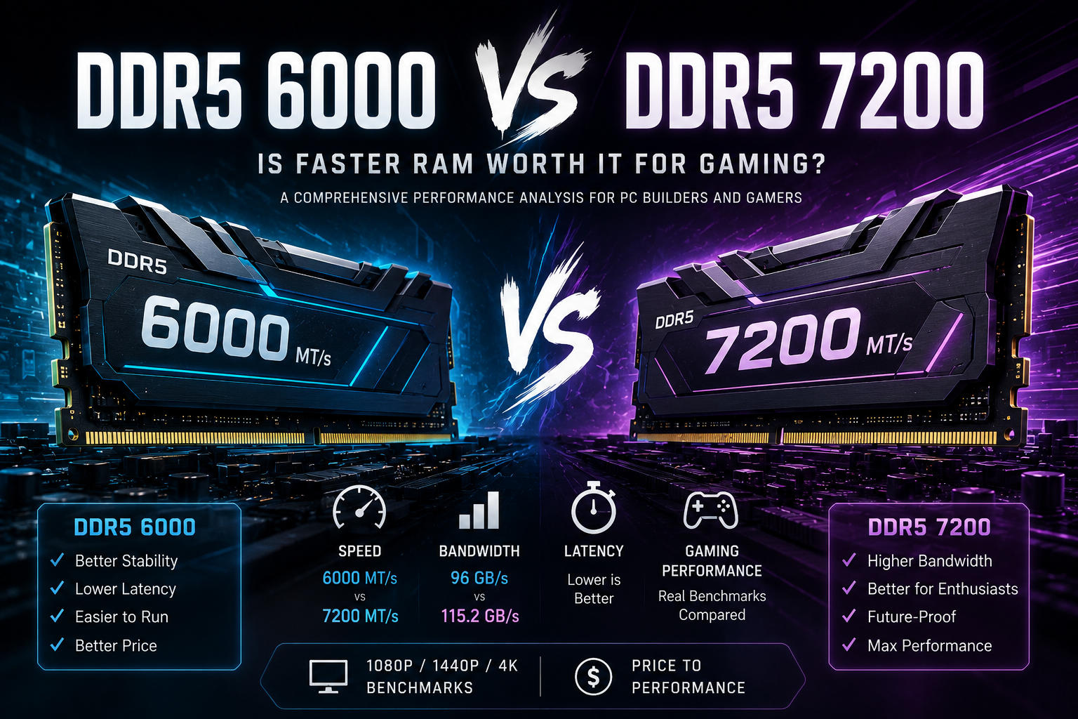 DDR5 6000 vs DDR5 7200: Is Faster RAM Worth It for Gaming?