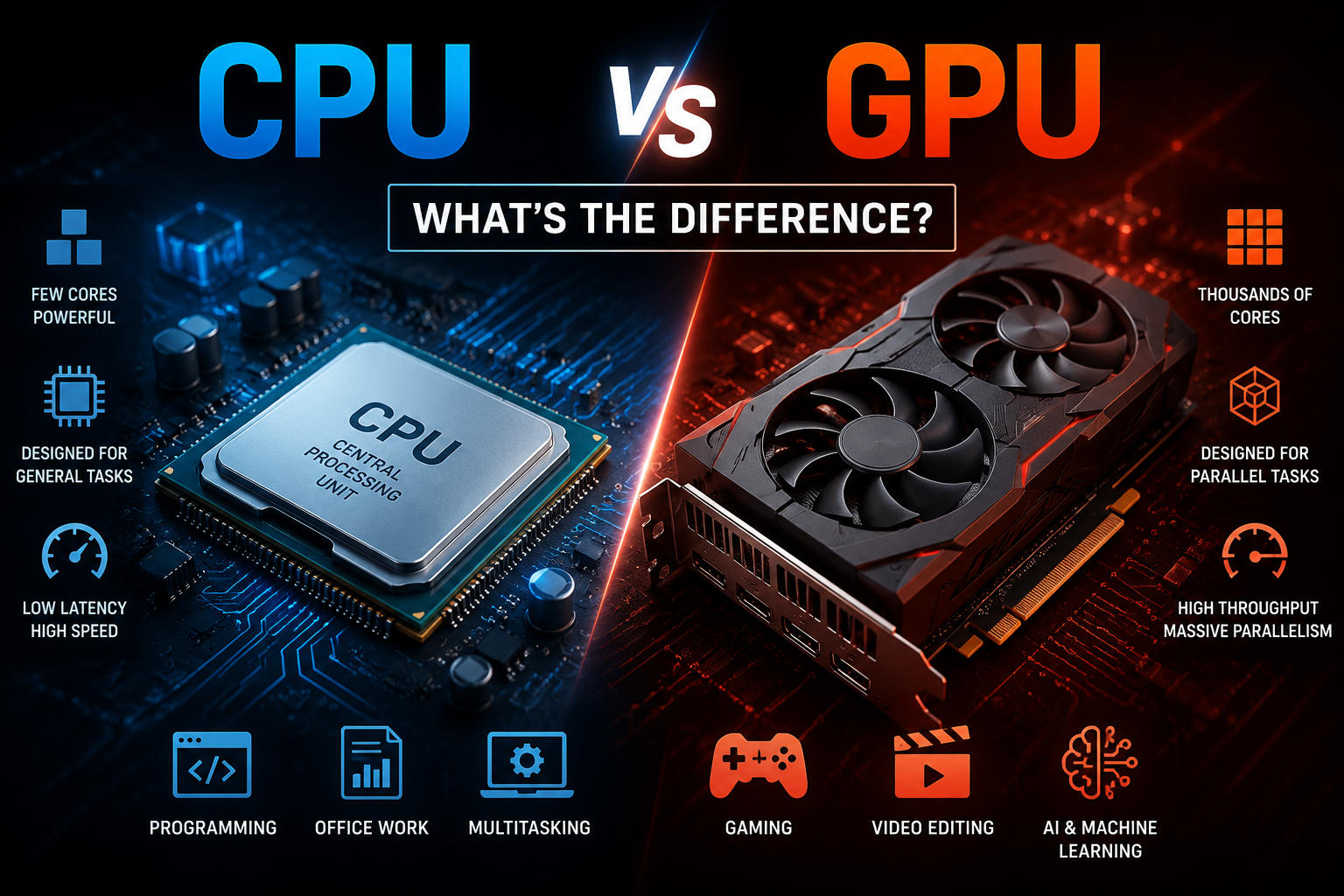 CPU vs GPU: Key Differences Explained