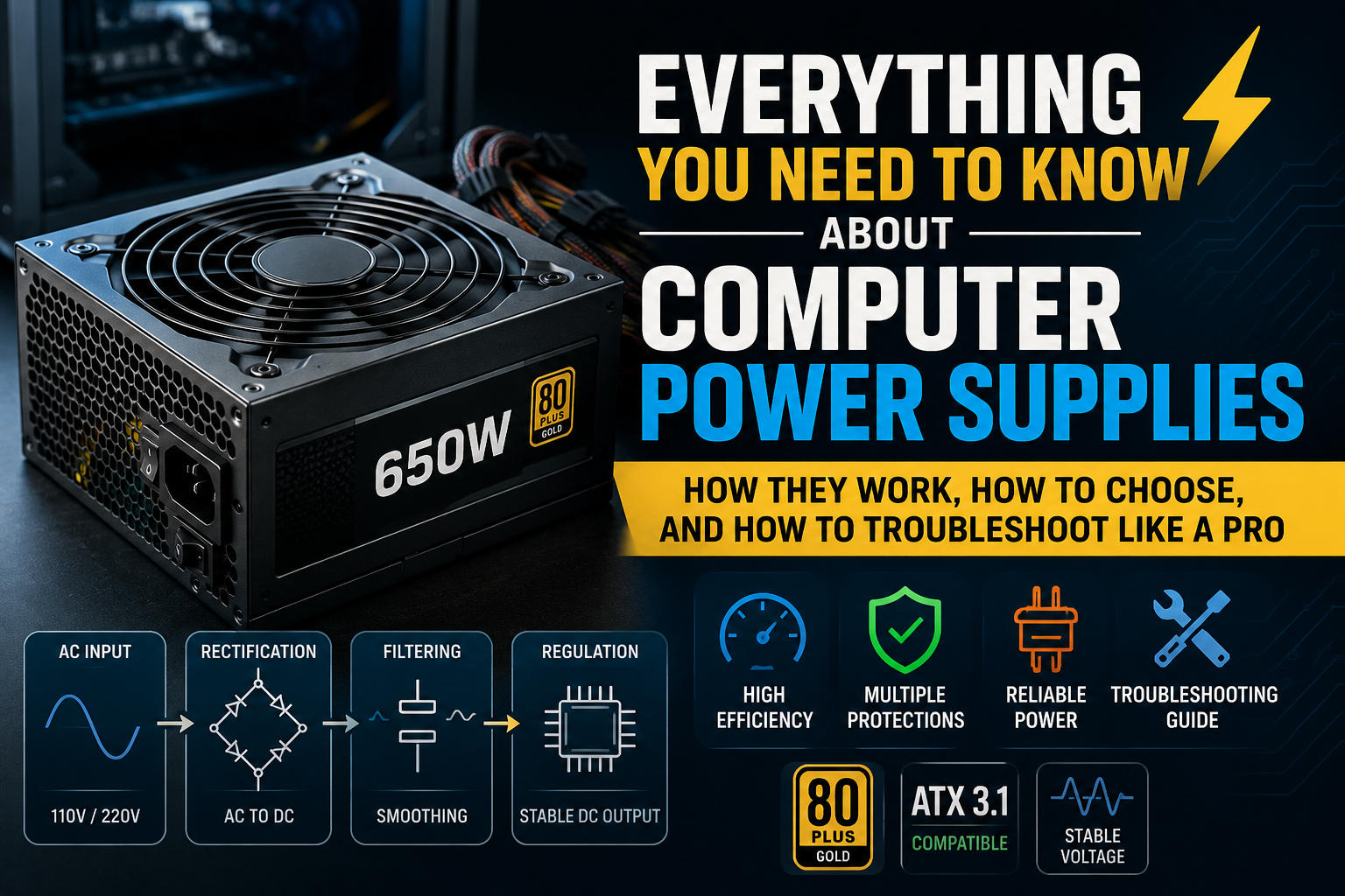 How a Power Supply Unit (PSU) Works | Complete Guide