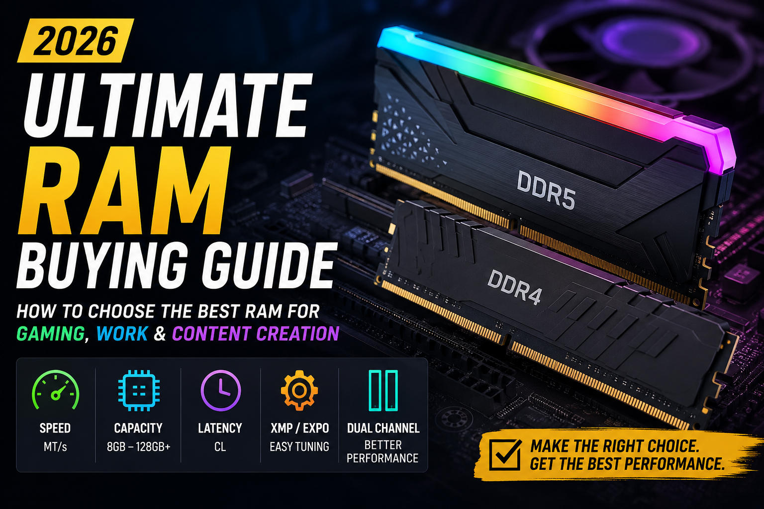 Don't Waste Money on RAM! How to Choose the Best RAM for Gaming, Work & Content Creation