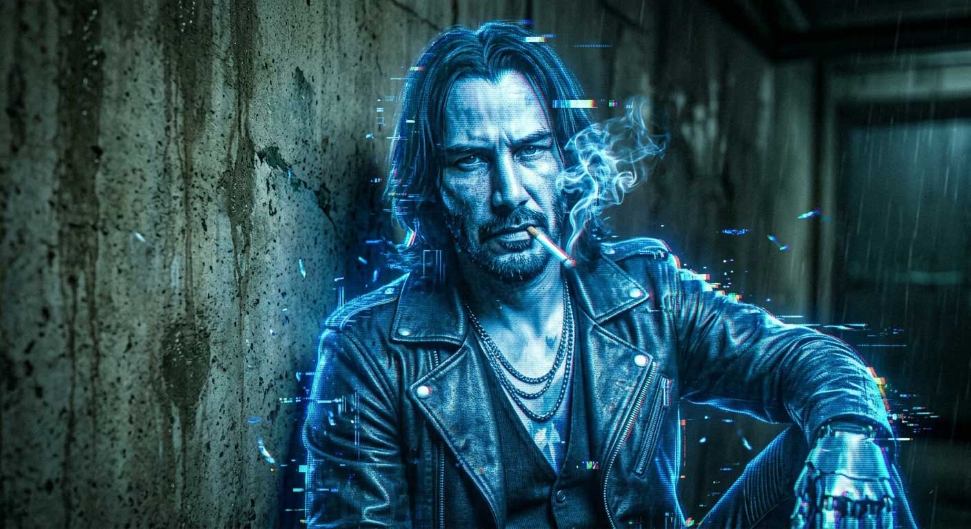 cyber punk 2077 , keanu reeves : Keanu Reeves delivers a scene-stealing performance as the rebellious, digital ghost inhabiting your mind.